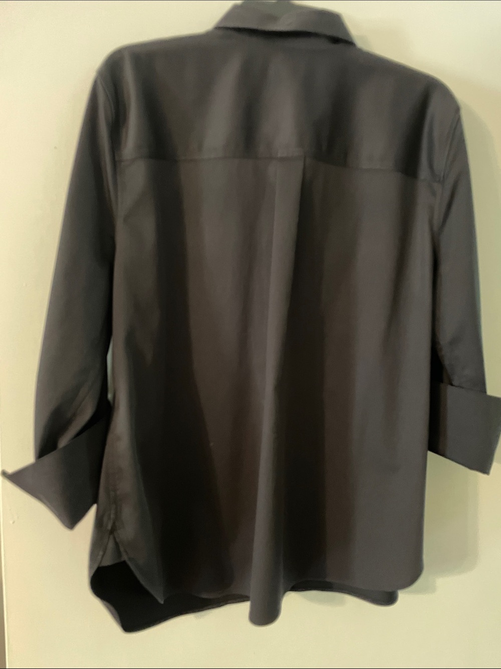 Chico's No Iron Black Button-Front Blouse XL-3 - Picture 5 of 5